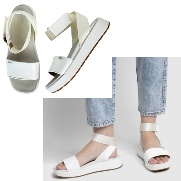 New Ugg Lennox Textile Patent Leather 
